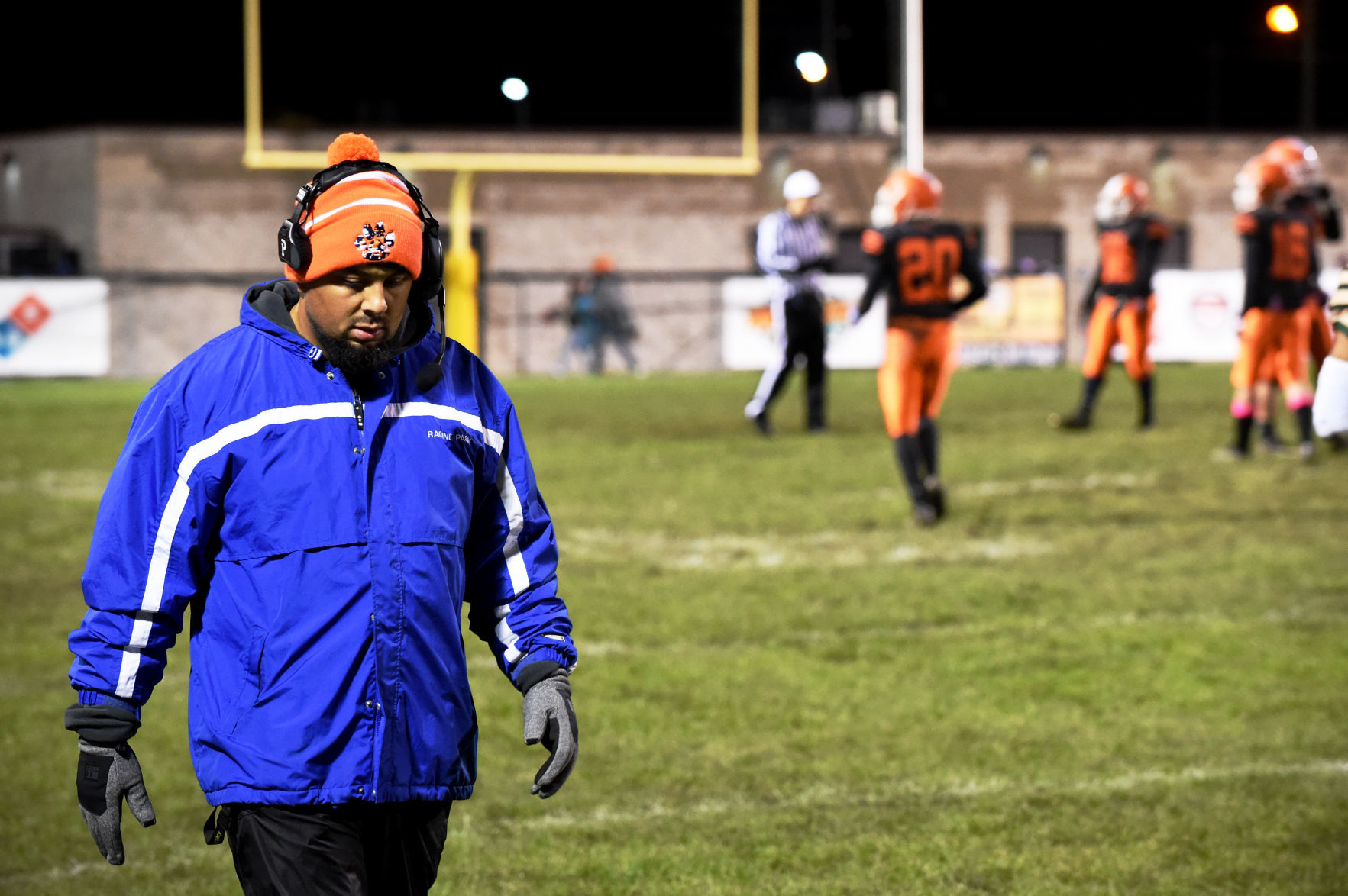 Coach Danny Hernandez on the sidelines